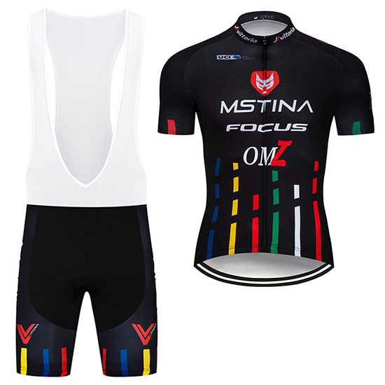 2019 Maillot MsTina Focus Tirantes Mangas Cortas Negro